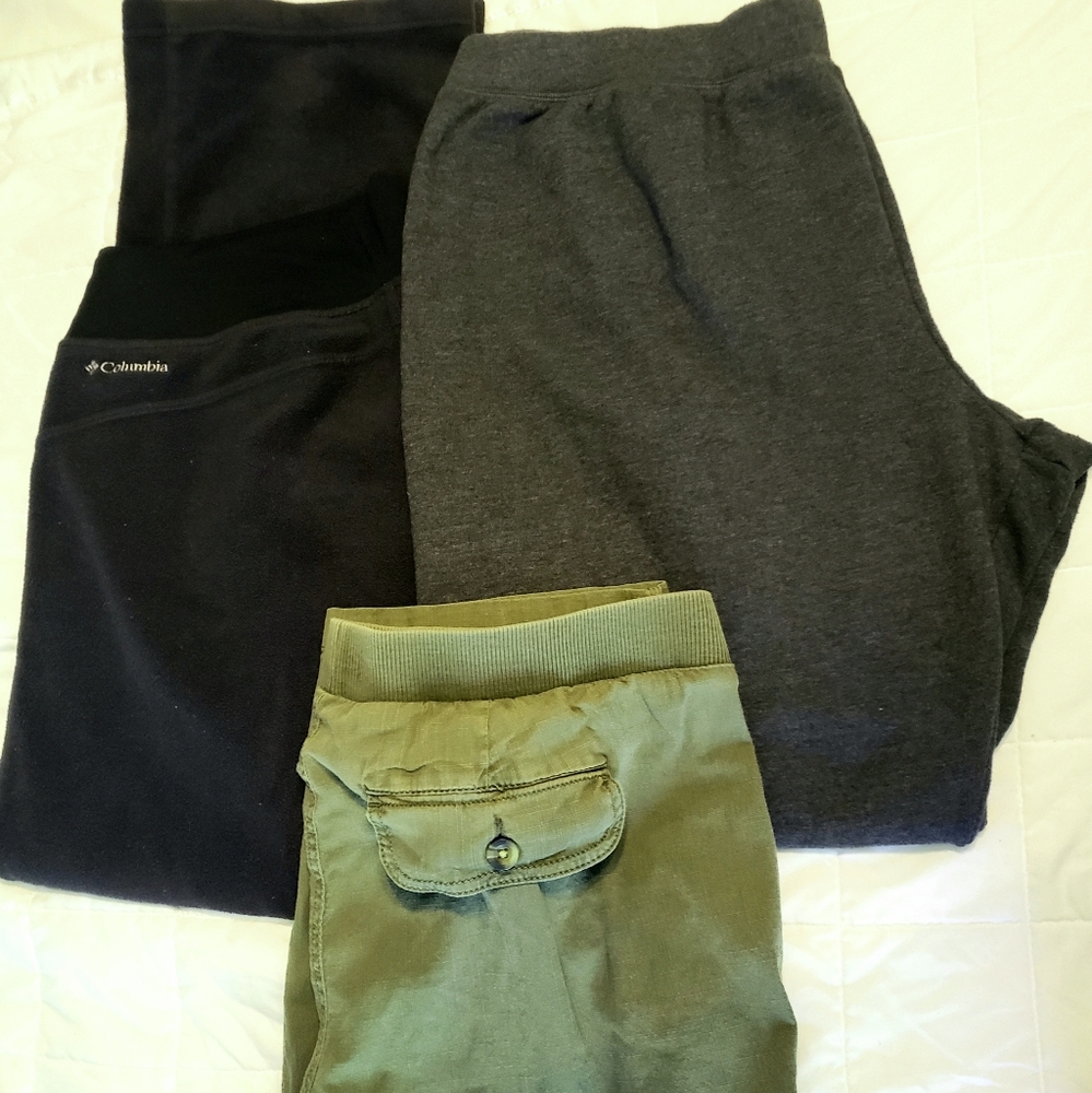 XL Casual Pants Lot. Columbia, Sonoma, Hanes